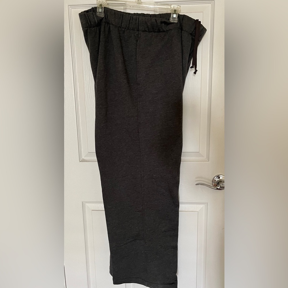New FILA Women's Gray Adjustable Waist Sweat Pants Drawstring with Pockets XXL